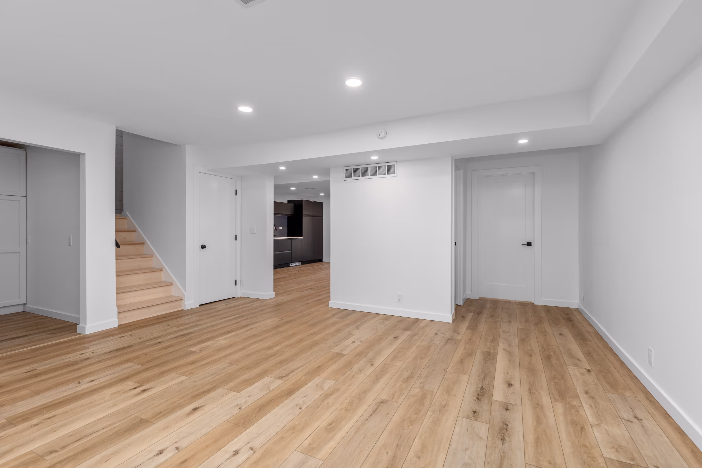 Separate lower-level living space