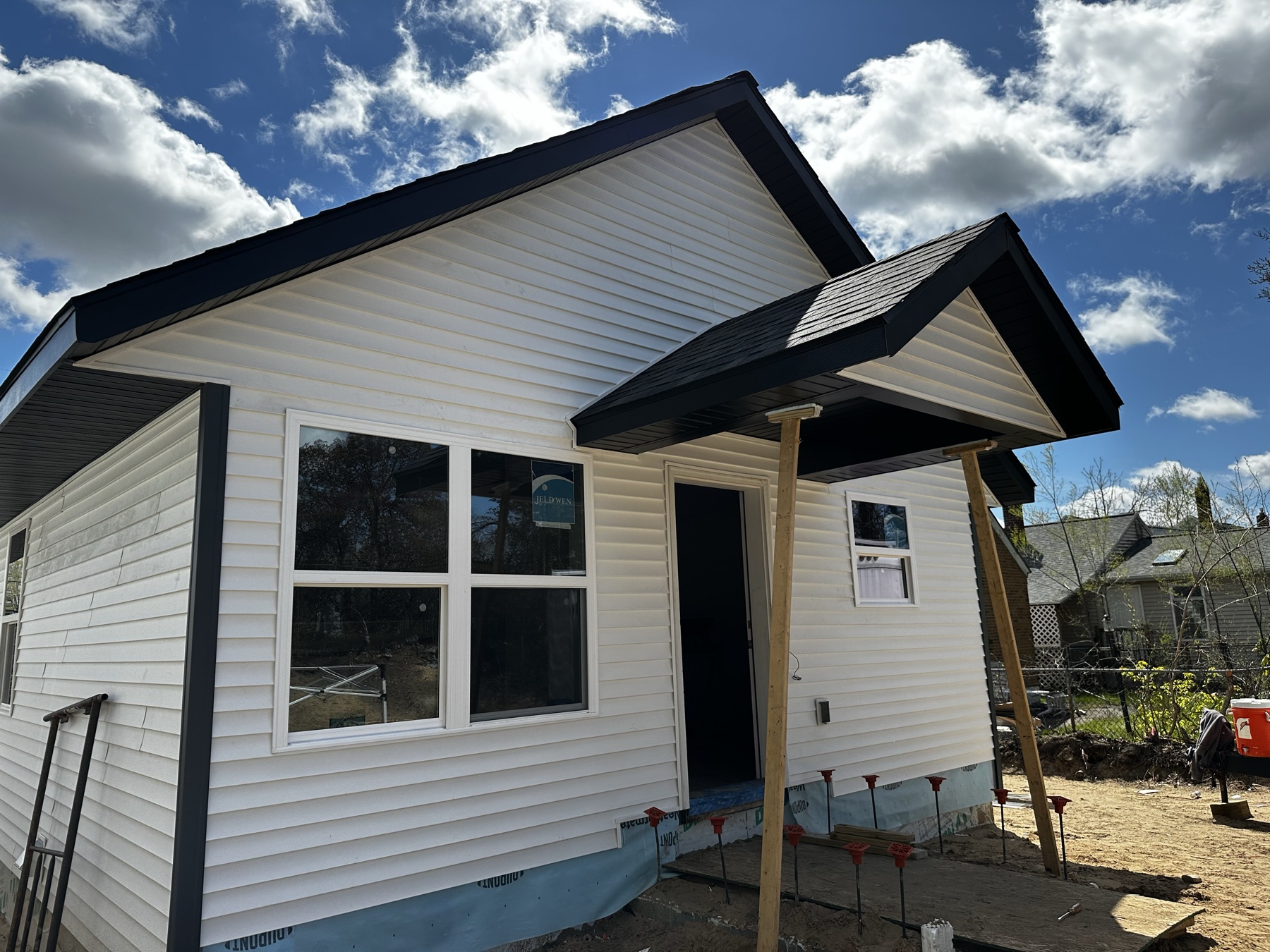 Habitat home exterior nearing completion