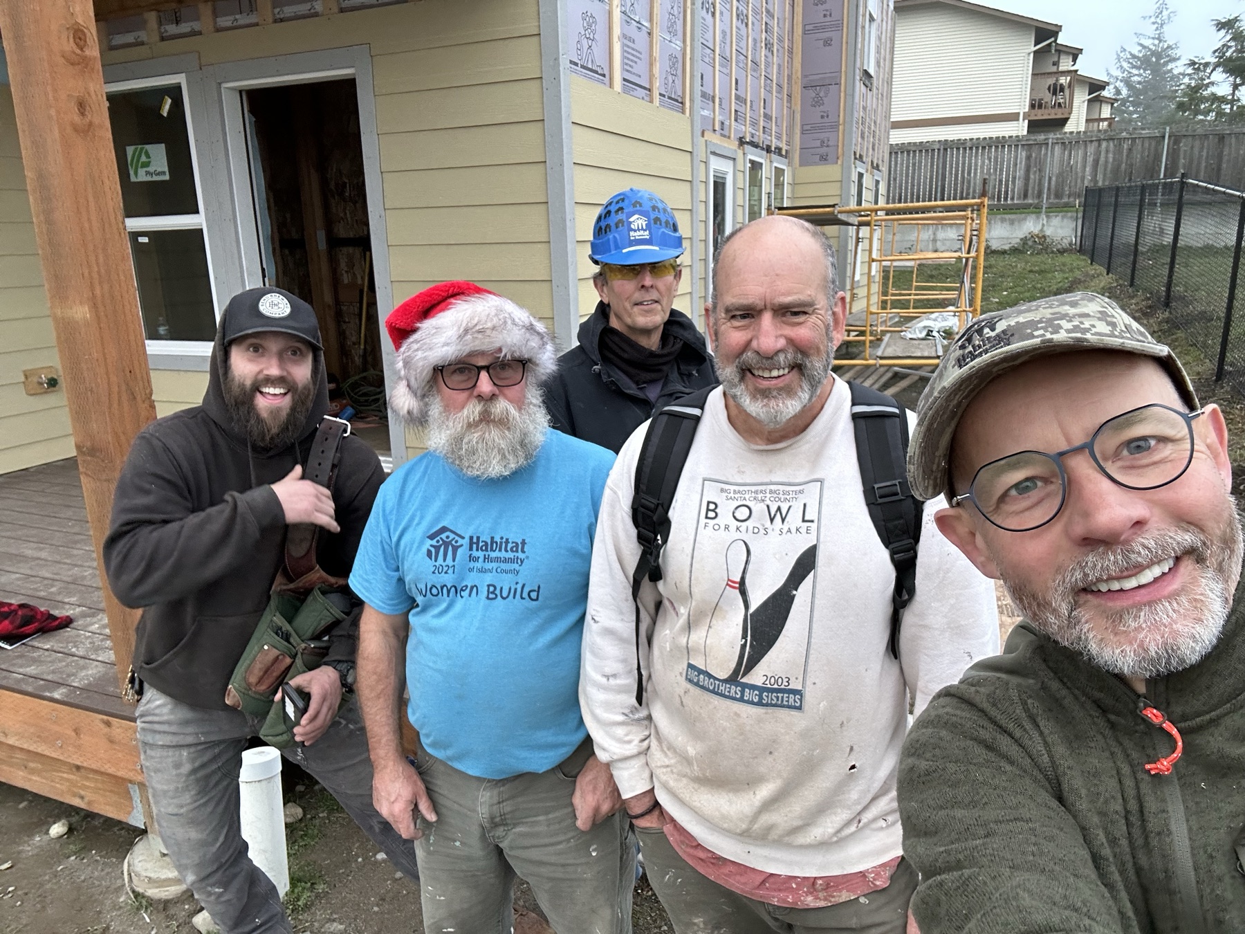 Habitat volunteers and builders on Whidbey Island